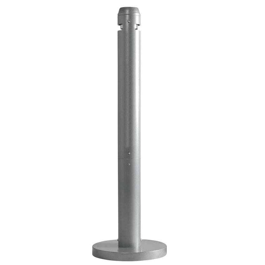 Cendrier sur socle - Smoker's Pole Rubbermaid - Gris argent