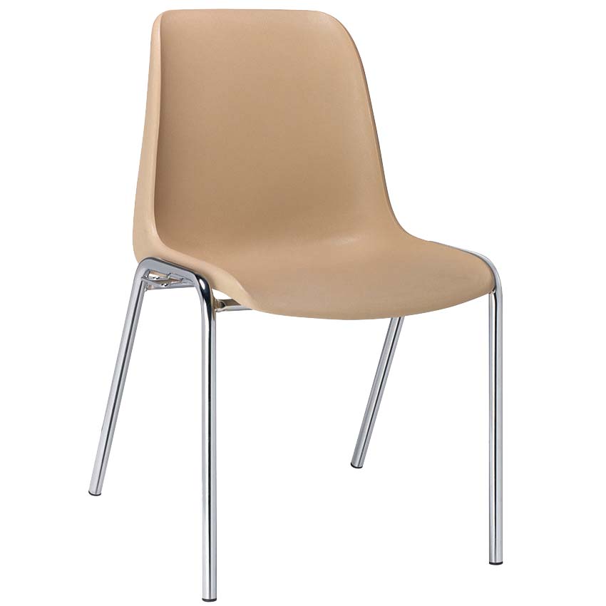 Chaise coque Pam - Classement au feu M2 - Beige RAL 1001