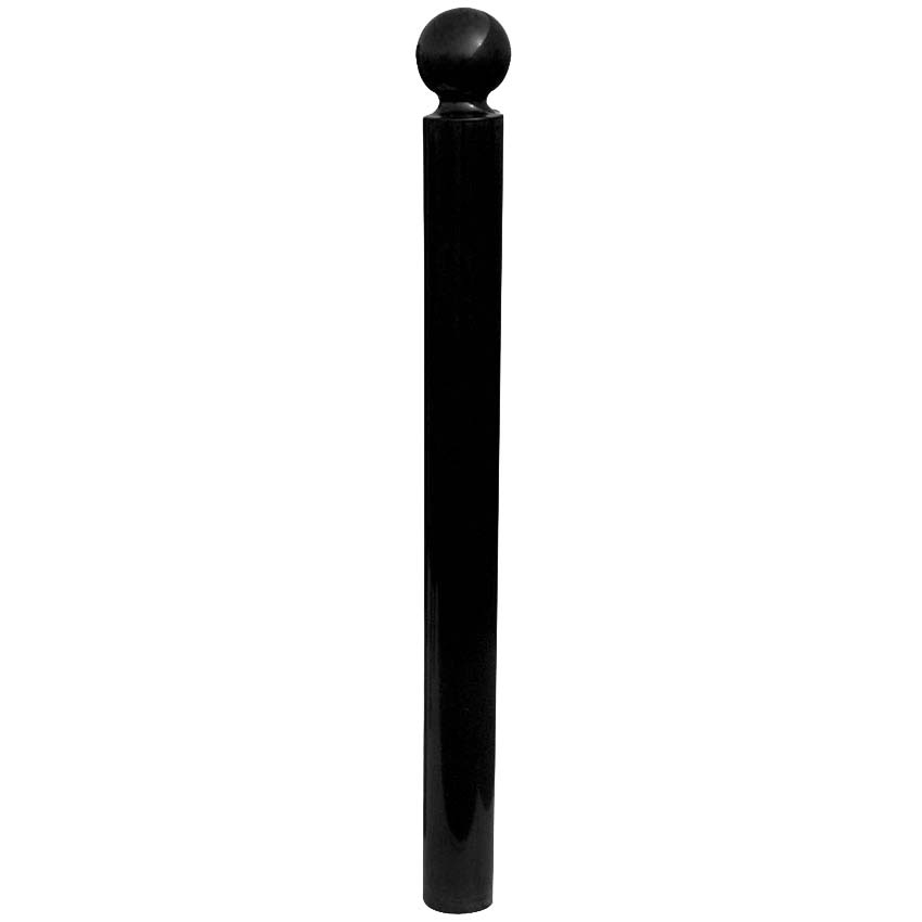 Potelet Boule - D. 76 X H. 1300 mm - Noir RAL 9005