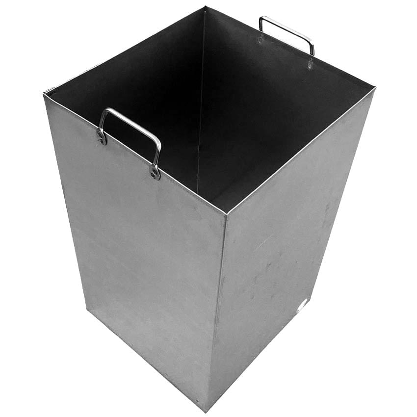 Option : seau acier 60L - 30 x 40 x H. 60 cm