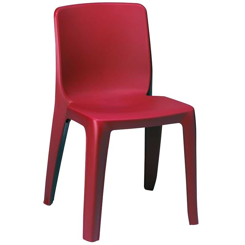 Chaise résine Denver M2 assemblable - Bordeaux