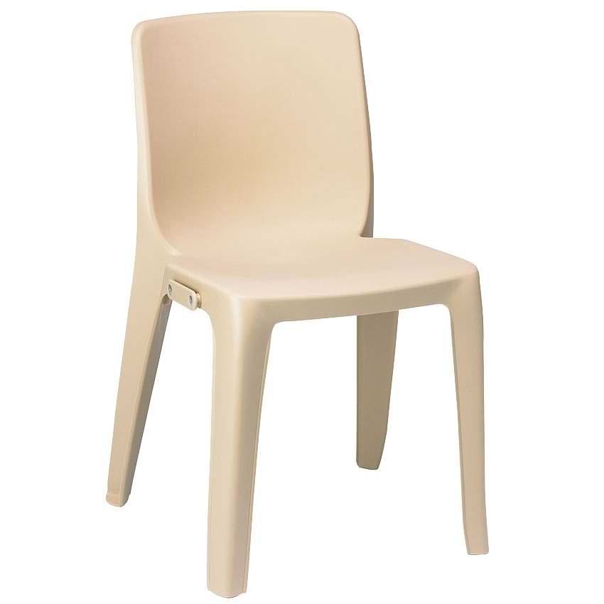 Chaise résine Denver M2 non assemblable - Beige