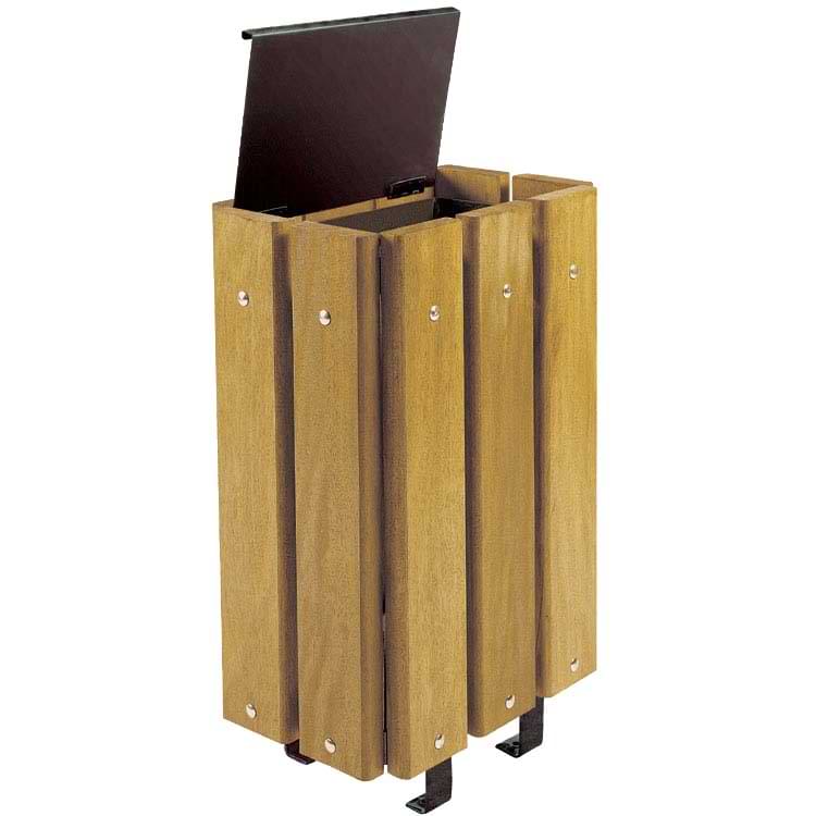 Corbeille bois Avignon 30L - Avec couvercle