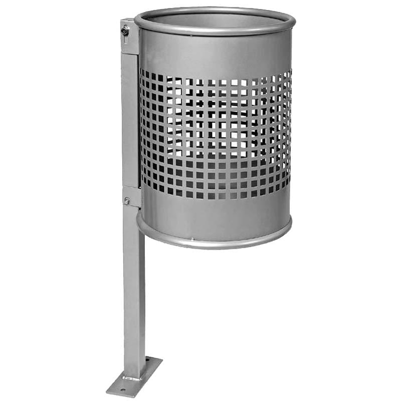 Corbeille acier sur pied Digne - 60L