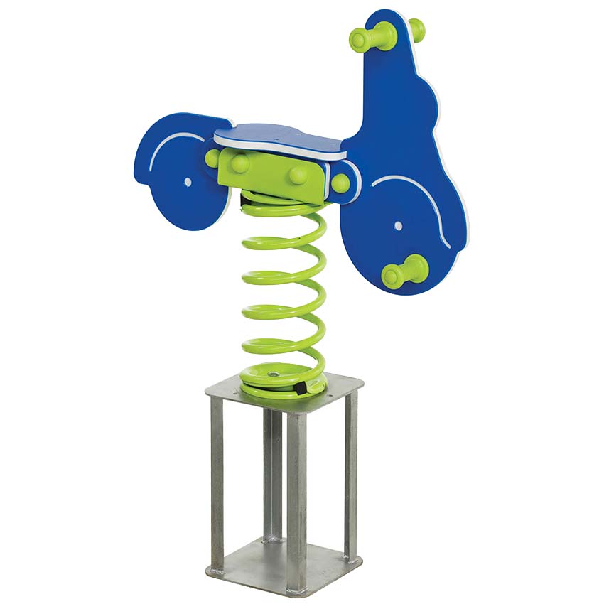 Jeu extérieur à ressort - Figurine Scooter - A sceller