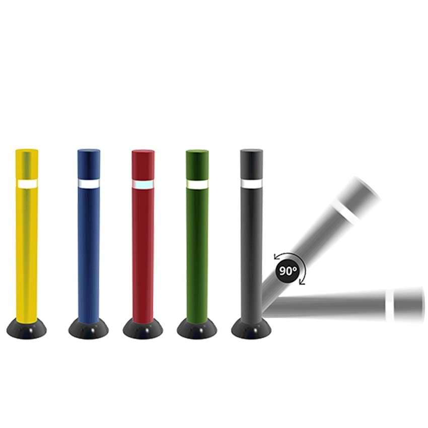 Potelet flexibilité totale D. 100 X H. 810 mm - Sur platine - Bleu