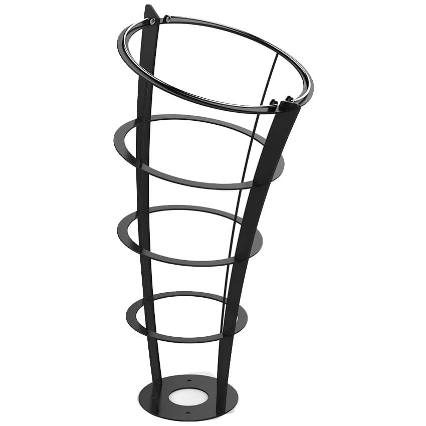 Corbeille Vigipirate Venus 110L - Gris manganèse