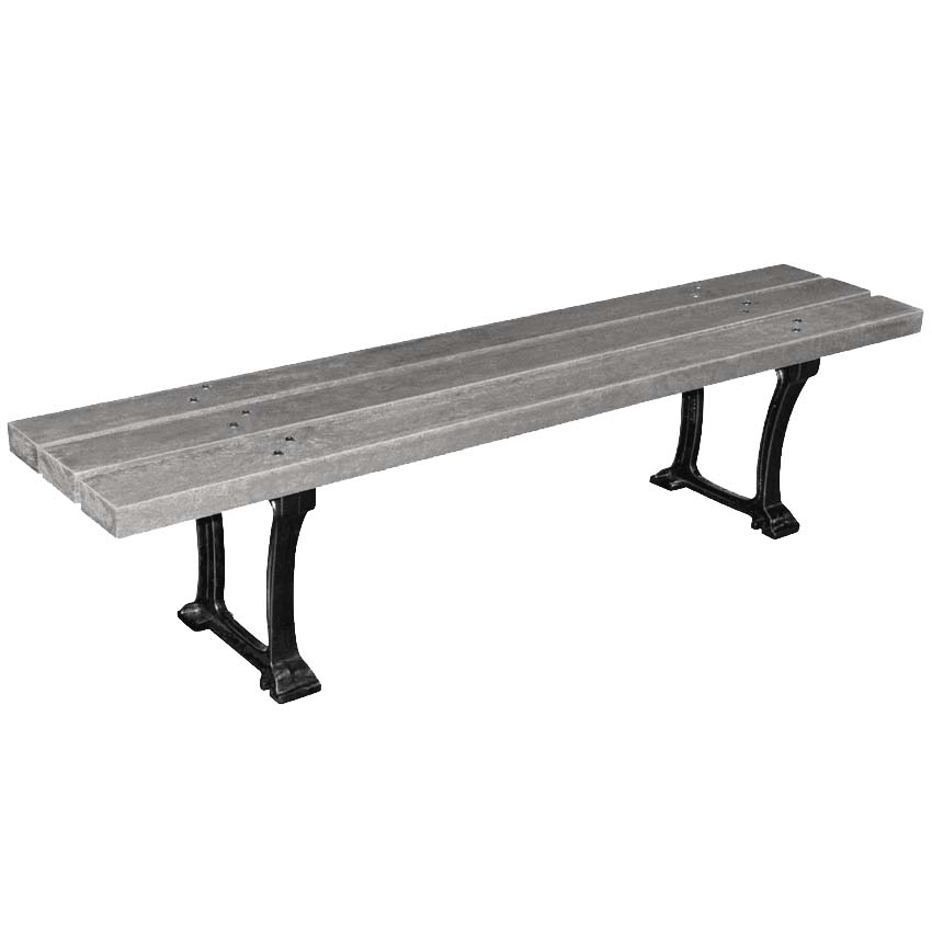 Banquette Morlaix - Lames recyclées gris clair