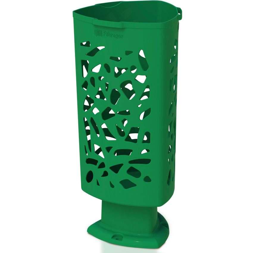 Corbeille Raffia PEHD 57L - Vert RAL 6029