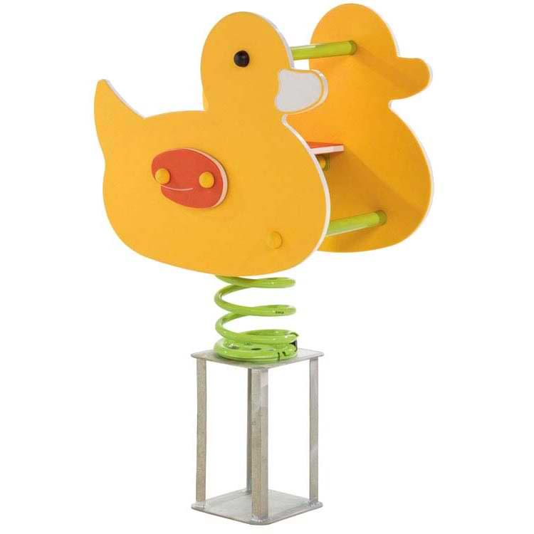 Jeu extérieur à ressort  2 faces - Figurine Canard - A sceller