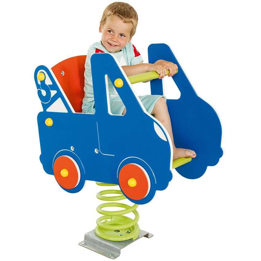 Jeu extérieur à ressort  2 faces - Figurine Dépanneuse - Sur platine