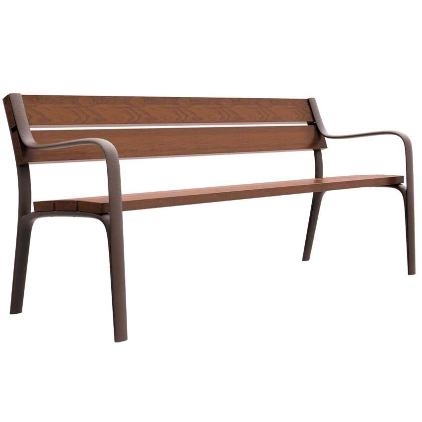 Banc public Citizen 5 lames - L. 180 cm