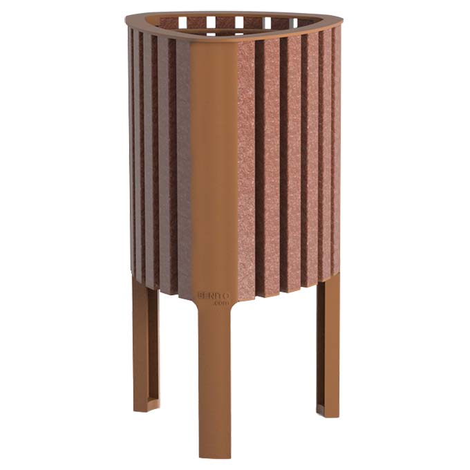 Corbeille plastique recyclée Gea - 50 litres