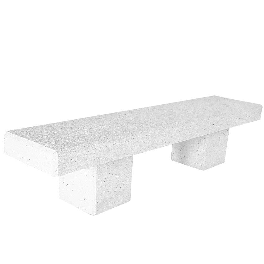 Banc béton modèle Tolède - L. 2000 mm