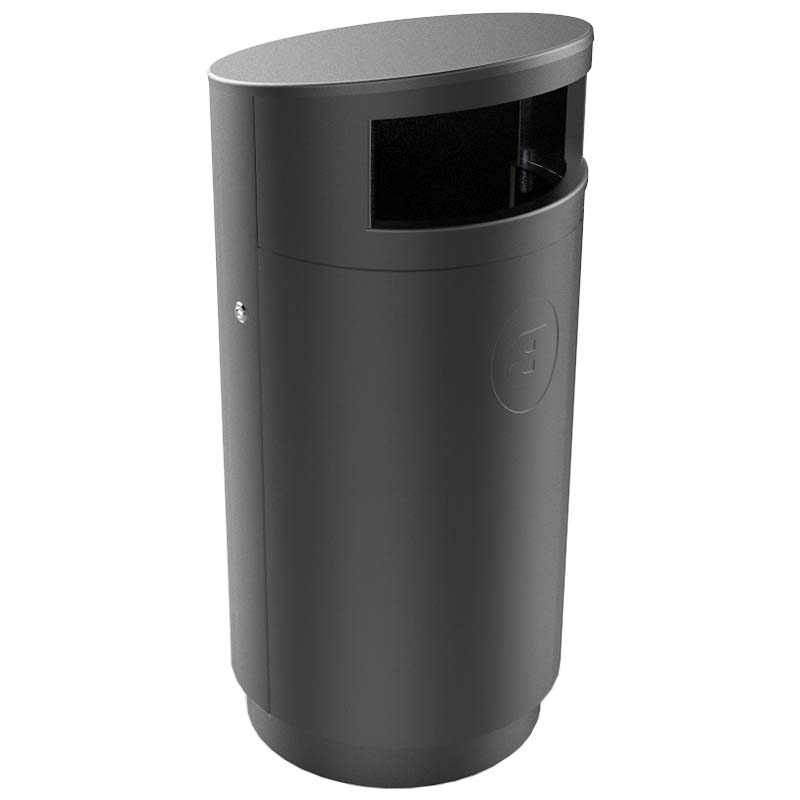 Corbeille de ville acier St Germain 80 litres