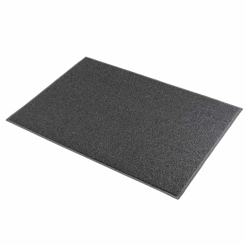 Tapis à boucles PVC - 90 X 150 cm - Gris anthracite