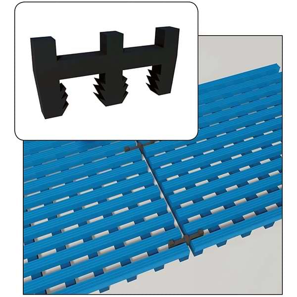 Connecteur droit pour caillebotis Akwadek