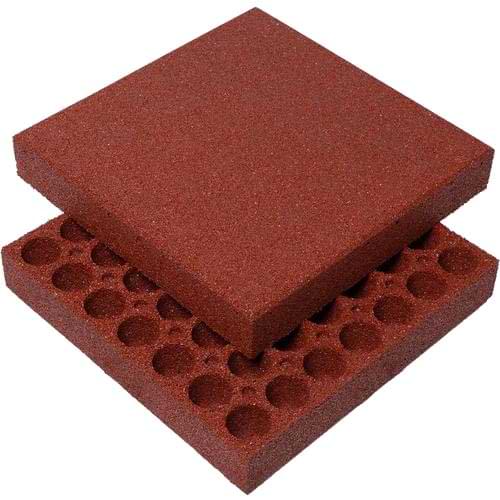 Dalle sol amortissante 50 X 50 cm - Ep. 80 mm