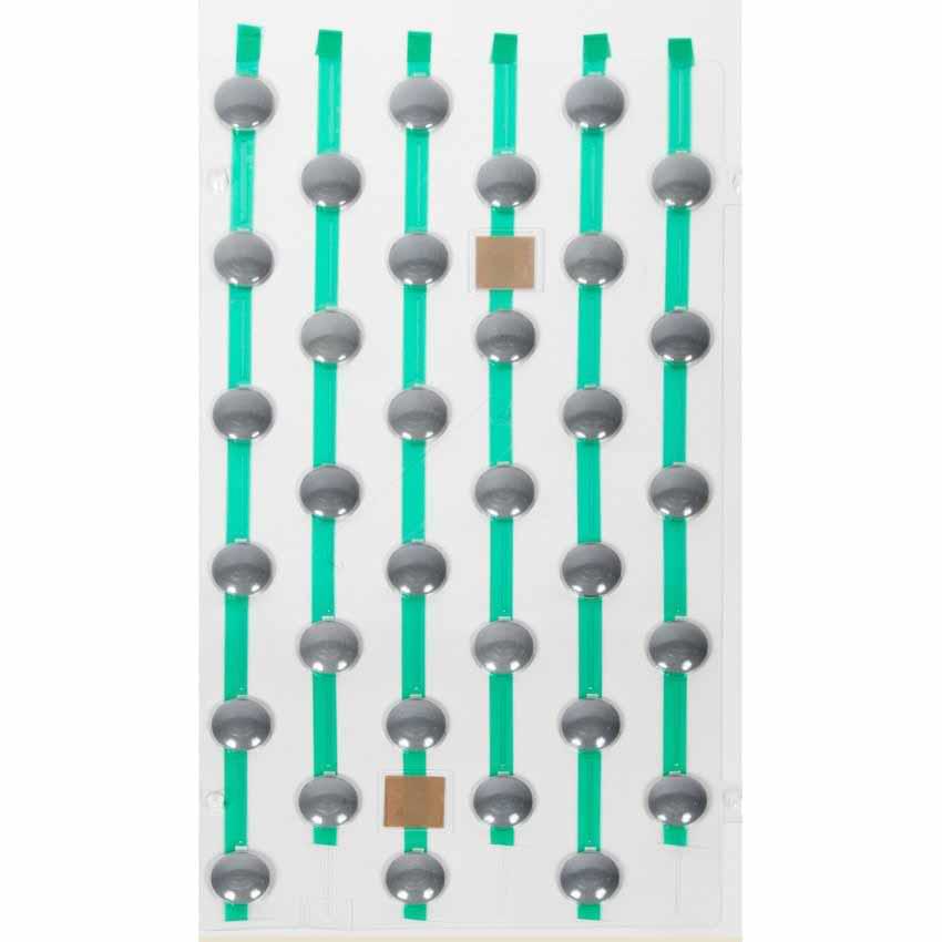 Plaque plots podotactiles D. 25 mm - 405 X 225 mm - Gris