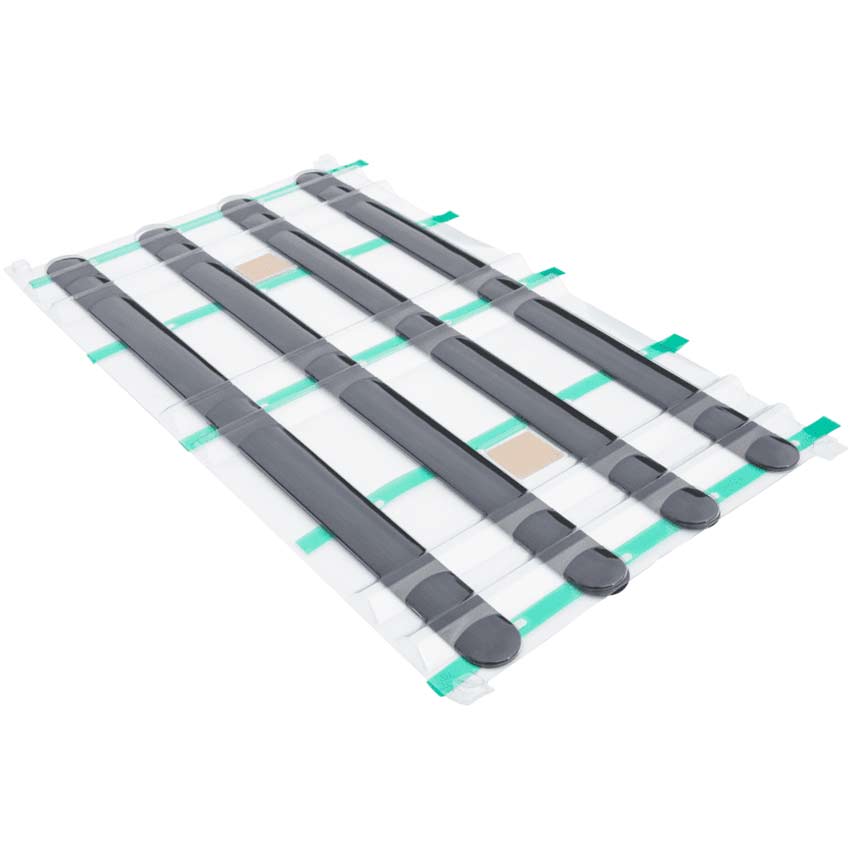 Plaque bandes de guidages L. 25 mm -  405 X 240 mm - Noir