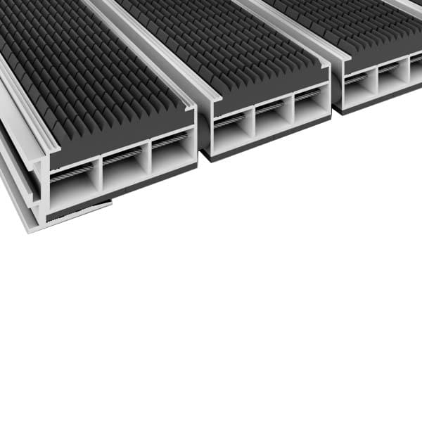 Tapis extérieur structure aluminium caoutchouc Eko H. 19 mm