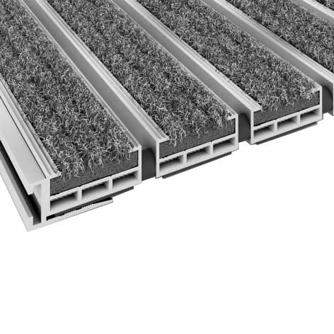 Tapis intérieur structure aluminium Eko H. 12 mm