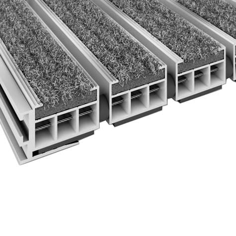 Tapis intérieur structure aluminium Eko H. 19 mm