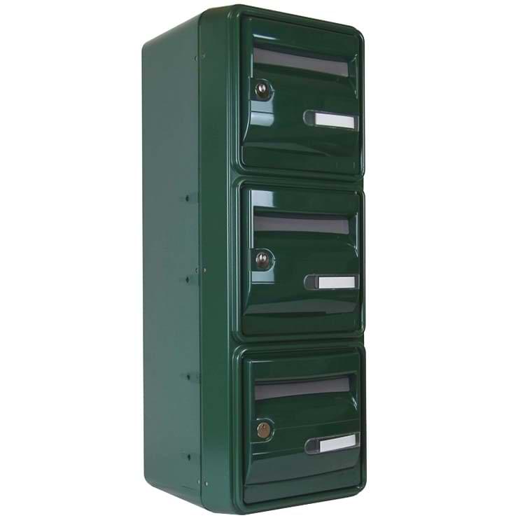 Bloc BAL OCEAN - 1 colonne X 3 case (B3) - Vert mousse RAL 6005