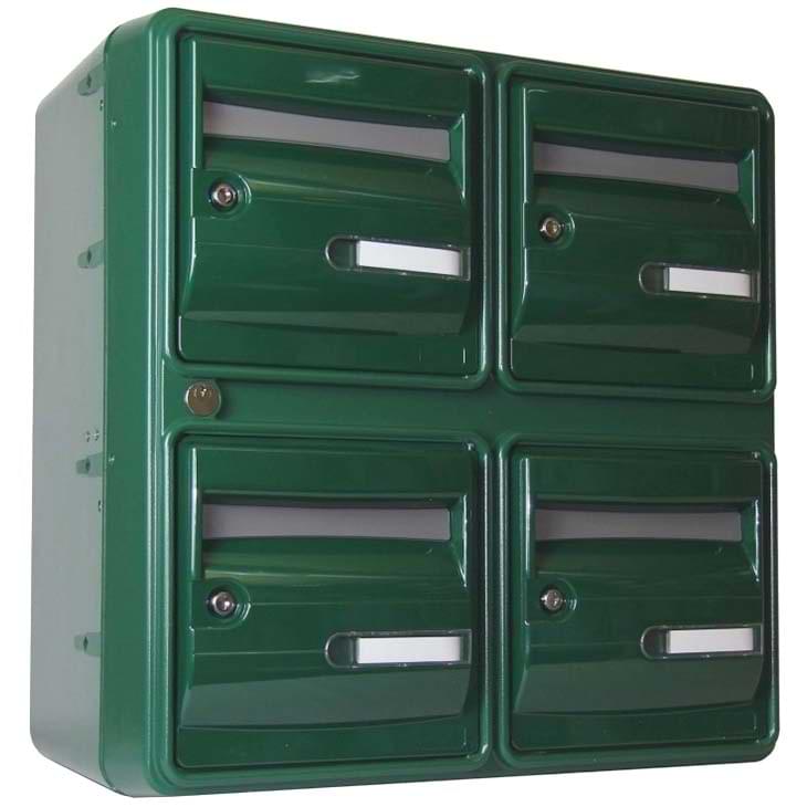 Bloc BAL OCEAN - 2 colonnes X 2 cases (B4) - Vert mousse RAL 6005