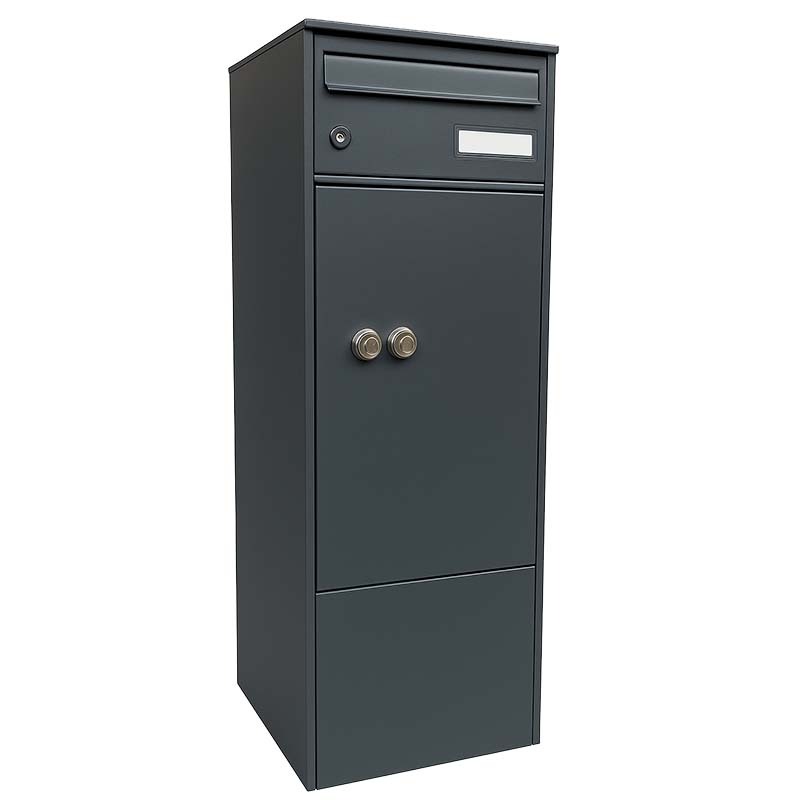 Borne à colis grand volume - 2 portes - Gris RAL 7016