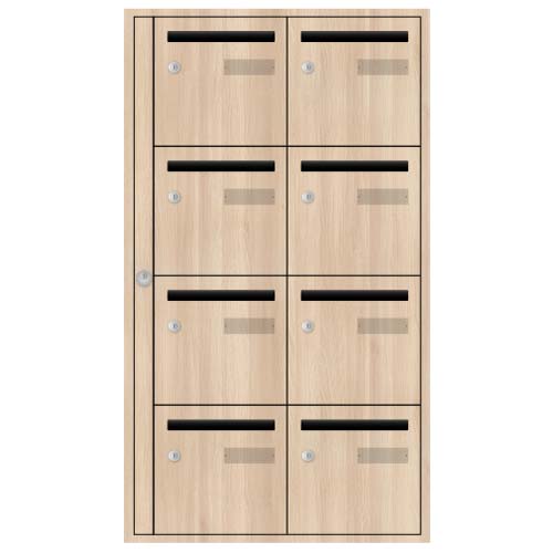 Bloc BAL Brocéliande - 2 colonnes X 4 cases (B8)