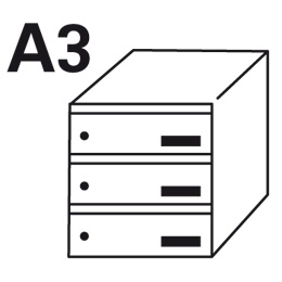 Bloc BAL Madeleine - 1 colonne X 3 cases (A3)