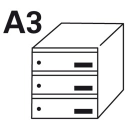 Bloc BAL Origami - 1 colonne X 3 cases (A3)