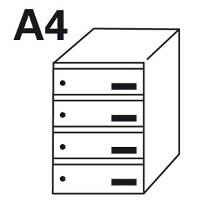 Bloc BAL Origami - 1 colonne X 4 cases (A4)