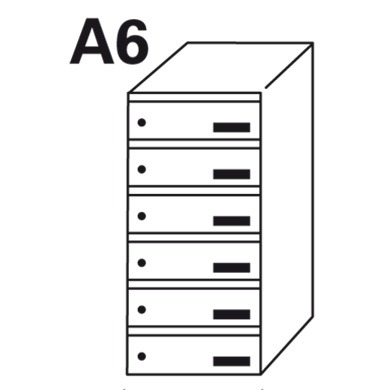 Bloc BAL Origami - 1 colonne X 6 cases (A6)