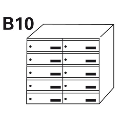 Bloc BAL Origami - 2 colonnes X 5 cases (B10)