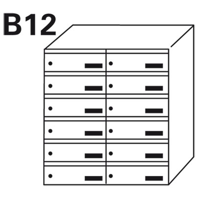 Bloc BAL Crepon - 2 colonnes X 6 cases (B12)