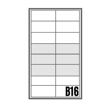 Bloc BAL Origami - 2 colonnes X 8 cases (B16)