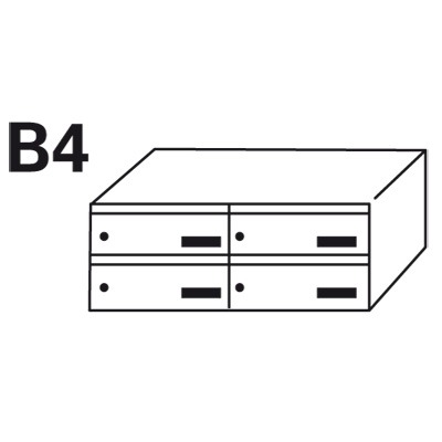 Bloc BAL Origami - 2 colonnes X 2 cases (B4)