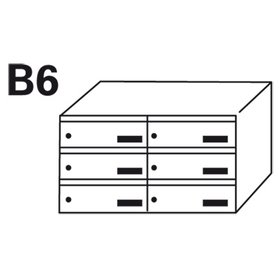 Bloc BAL Madeleine - 2 colonnes X 3 cases (B6)