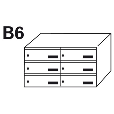 Bloc BAL Origami - 2 colonnes X 3 cases (B6)