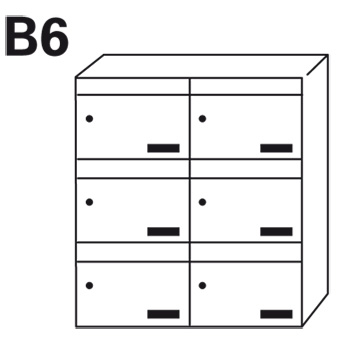 Bloc BAL Velin - 2 colonnes X 3 cases (B6)