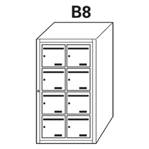 Bloc BAL Rivoli - 2 colonnes X 4 cases (B8)