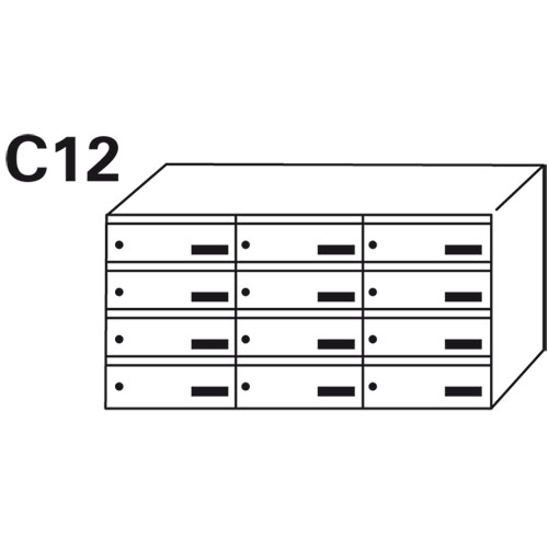 Bloc BAL Auteuil - 3 colonnes X 4 cases (C12)