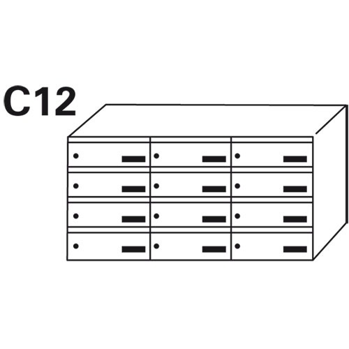 Bloc BAL Origami - 3 colonnes X 4 cases (C12)