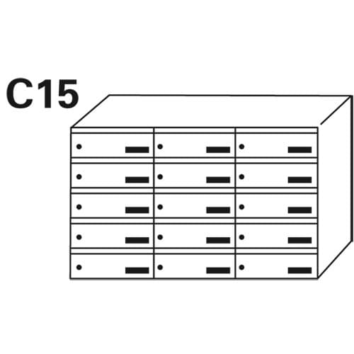 Bloc BAL Origami - 3 colonnes X 5 cases (C15)