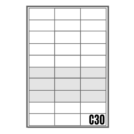 Bloc BAL Auteuil - 3 colonnes X 10 cases (C30)