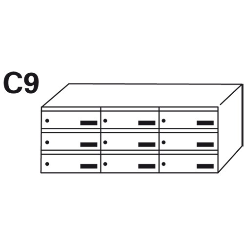 Bloc BAL Origami - 3 colonnes X 3 cases (C9)