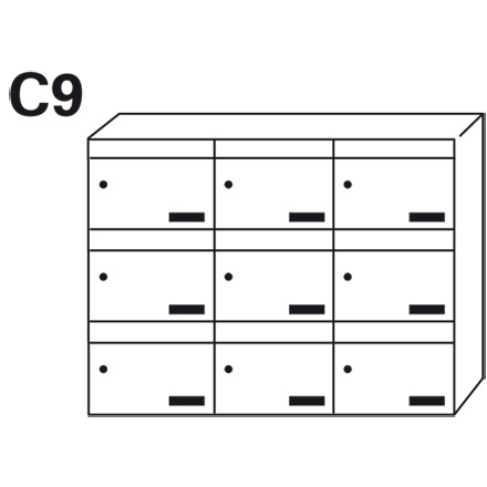 Bloc BAL Monceau - 3 colonnes X 3 cases (C9)