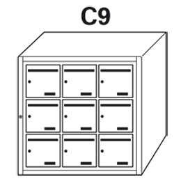 Bloc BAL Concorde - 3 colonnes X 3 cases (C9)